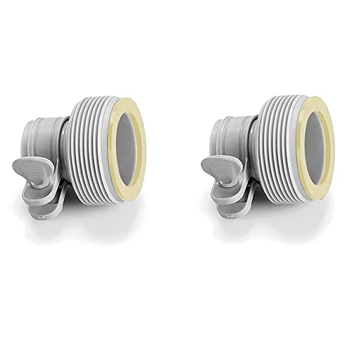 Type B Pool Hose Adapter Set - Converts 1.25in Clamp to 1.5in Screw-On