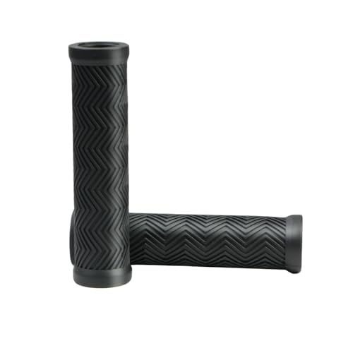 Soft Rubber Bike Handlebar Grips - Ergonomic Anti-Slip - Black