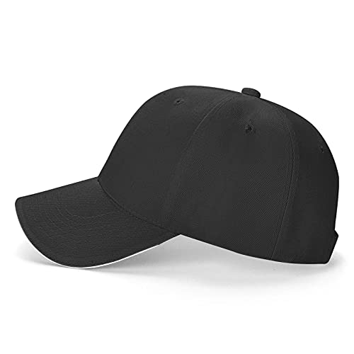 Custom Personalized Baseball Cap - Add Your Own Photo Text Logo - Black