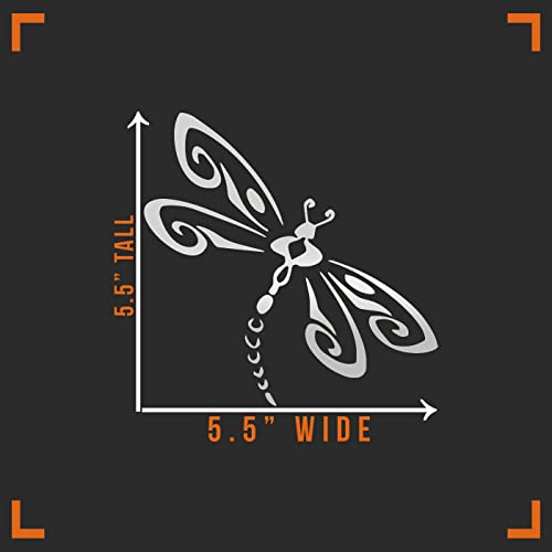 Dragonfly Vinyl Sticker Decal - 5.5" x 5.5" for Cars & Walls