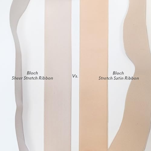 Sheer Stretch Ballet Pointe Shoe Ribbon - Pink, 2 Yards