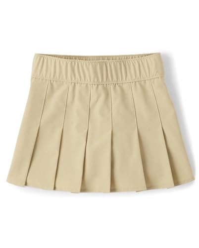 Kids' Uniform Pleated Skorts for Girls - The Children's Place, Sand, Size 4