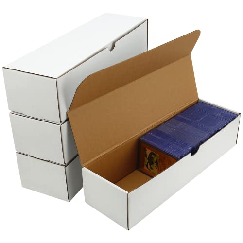 White 4-Pack Top Loader Card Storage Boxes for Trading & Sports Cards
