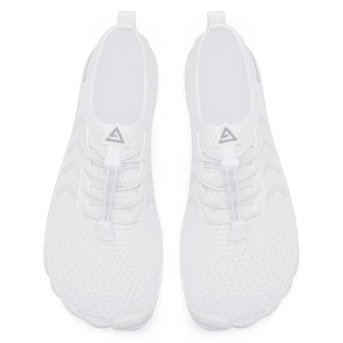 Racqua Water Shoes for Men & Women - Quick Dry Barefoot Athletic Swim Shoes, White 35, Wz1115