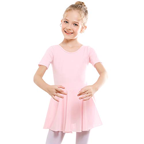 Ballet Leotard for Girls 4-5T - Criss-Cross Bow Back Pink