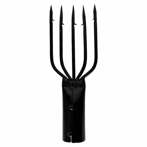 Barbed Fishing Spear - 4/5 Prong Spearhead for Frogs & Fish