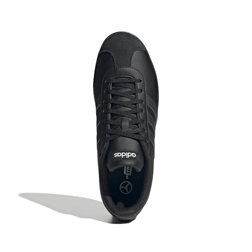 adidas Mercedes AMG Petronas Formula One Team VL Court Shoe - 12.5 Women/11.5 Men - Black/Carbon/White