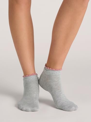 Women's 3-Pack Double Cuff Low Cut Socks - Grey Heather/White/Black