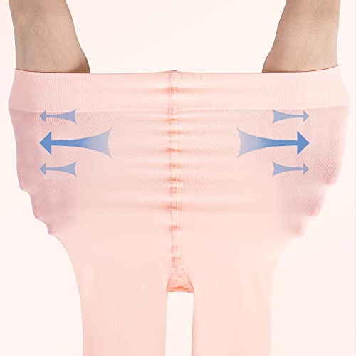 Ballet Tights for Girls - 2 Pairs, 8-12 Years, Ballet Pink