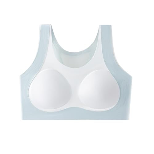 Girls Training Bra - Racerback Seamless Comfort Bra 3pcs, 12-14 Years Color Block