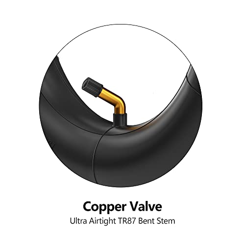 RUTU 10x2 Inch Scooter Inner Tube - Butyl Rubber with TR87 Valve, 2 Pack
