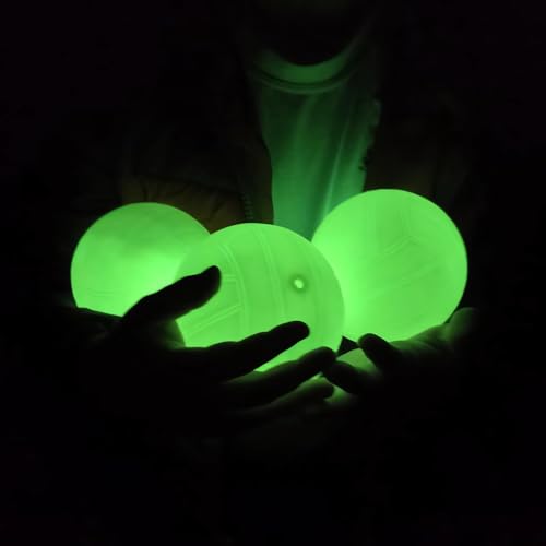 Aolowewin 3-Pack Glow in Dark Spike Replacement Balls for Night Sports