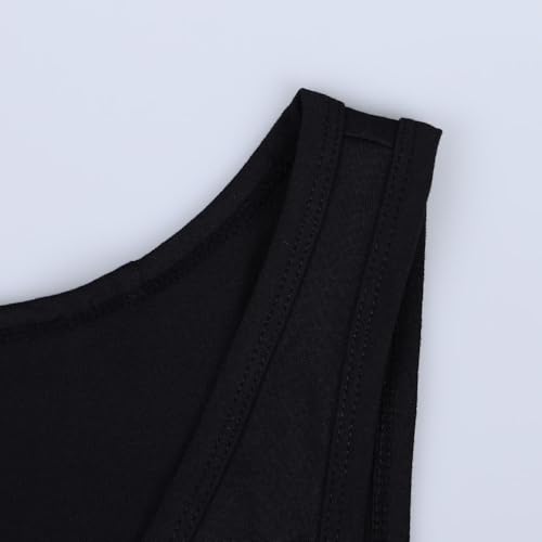 Palglg Men's Black Large Sports Singlet & Active Tank Top - Workout & Training