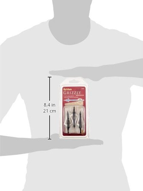Allen Company Velox Optimus 3-Blade Broadheads - Archery Bow and Crossbow Broadheads - Compound Bow Accessories - 125 or 100 Grain - 3 Pack