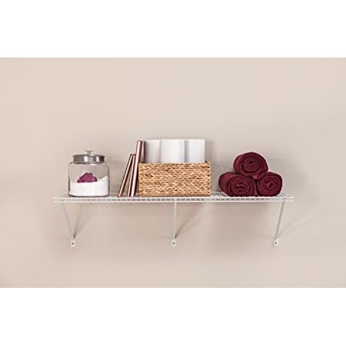 ClosetMaid 1074 Heavy-Duty Wire Shelf Kit, 4-Feet X 16-Inch, White