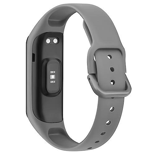 Silicone Sport Straps for Samsung Galaxy Fit 2 - 3 Pack Black, Dark Grey, Dark Green