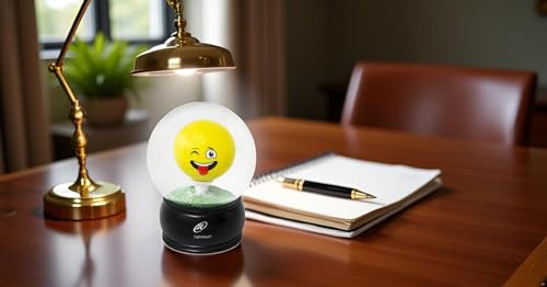 Emoticon Golf Water Globe Puzzle – Fun Desk Challenge & Brain Teaser