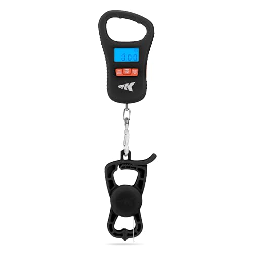 USB Rechargeable Fishing Scale with Lip Gripper - 65 lb Capacity