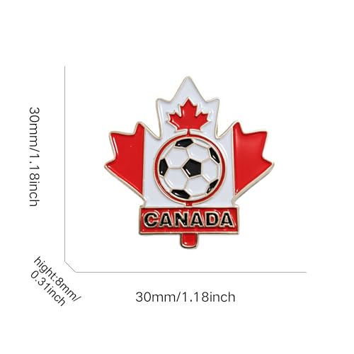 Canada Soccer World Cup Fan Support Pin Badge Brooch