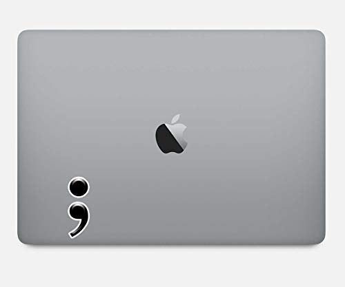 Semi Colon Sticker - Funny Vinyl Decal for Laptop, Phone, Tablet - 2.5"