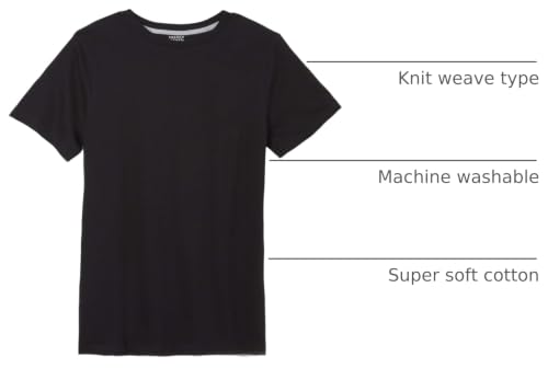 Boys' Short Sleeve Crewneck Tee - 14-16 / Black