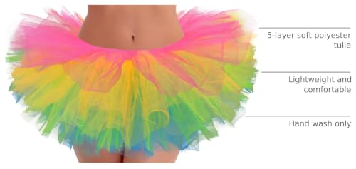 Tutus for Women Adult Tutu Skirts 5 Layers Tulle Skirt Halloween
