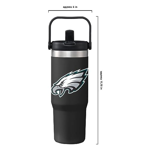 Insulated Travel Mug with Straw - 30oz Team Logo Tumbler