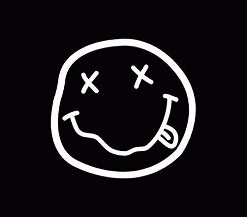 Smiley Face Vinyl Decal - Durable Die Cut Sticker for Cars and Laptops