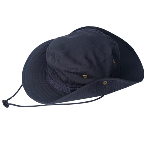 Bucket Hat with UPF 50+ UV Protection - Foldable Navy - 1 Pack