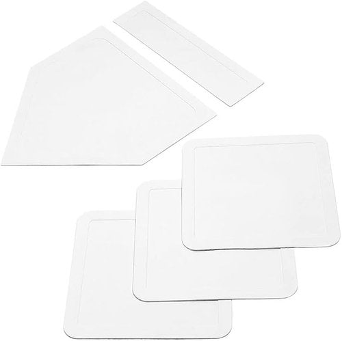 GKK Baseball & Softball Base Set - 5-Piece Rubber Field Bases for Youth & Adults | Perfect for Teeball & Backyard Practice