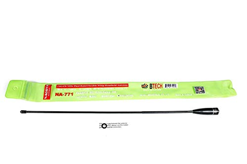 Nagoya NA-771 15.6" Dual-Band VHF/UHF Antenna SMA-Female for Baofeng/BTECH Radios – Authentic