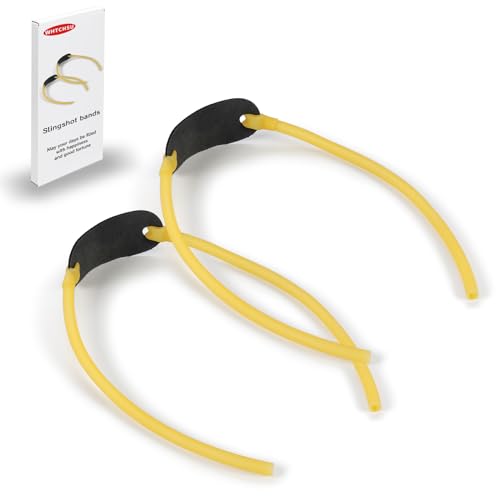 Heavy Duty Slingshot Replacement Bands - Natural Latex Elastic - 2 Pcs