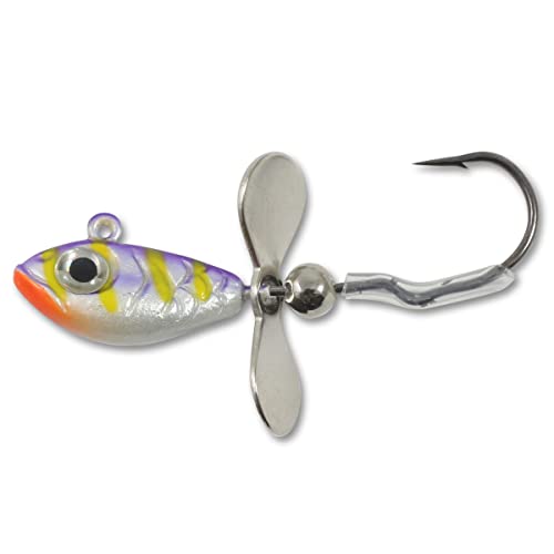 Whistler Jig Lure - UV Glo Perch, 3/8 Oz - Assorted Colors