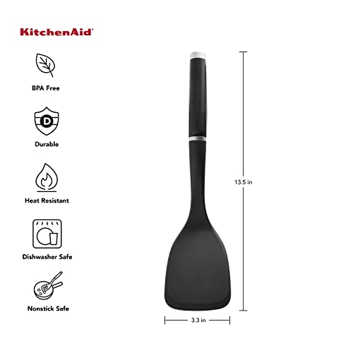 Oversized Solid Turner - Black - 13.5 x 3.3 Inch