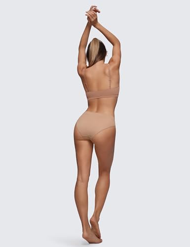 CRZ YOGA SoftHold Bikini Underwear 3 Pack - Large Warm Beige