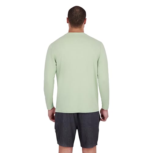 Spyder Men’s Long Sleeve Rashguard Large Laurel-a – Quick-Dry Swim Shirt UPF 30+