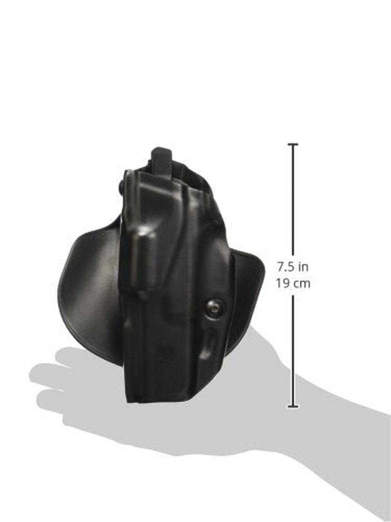 Safariland 6378, ALS Concealment Paddle and Belt Loop Combo Holster, Fits: Glock 17, 22, 31, Black - STX Plain, Right Hand