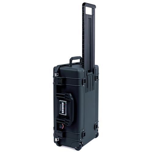 Pelican 1535 Carry-On Case with Pick & Pluck Foam - Black Handles & Latches