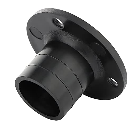 Nylon Boat Deck Drain - 2 Pcs, 45 x 26mm, Black with Screws