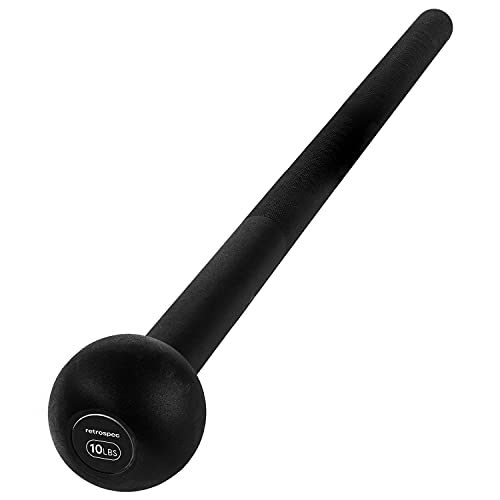 Steel Macebell for Strength Training - 10 lb Matte Black