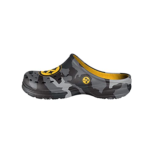 Pittsburgh Steelers Men's Tonal Camo Garden Clogs - Sandals