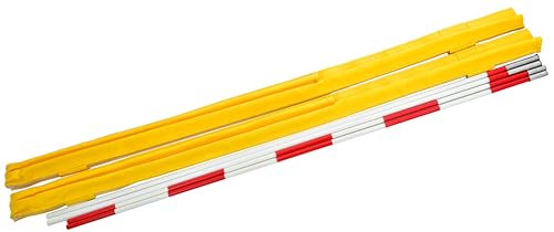 Volleyball Antenna Set with Fiberglass Poles for Indoor & Beach Volleyball