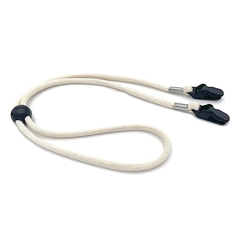 Windproof Hat Lanyard with Adjustable Chin Strap and Clips