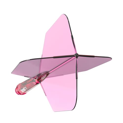 CUESOUL Rost 77 Dart Shafts & Big Wing Flights, Rose Red M-28mm Set of 3