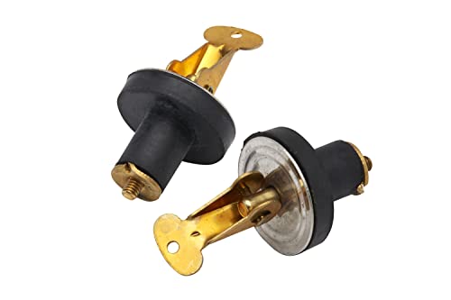 Deck and Baitwell Plug - 1/2 in Brass, 2 Count Pack
