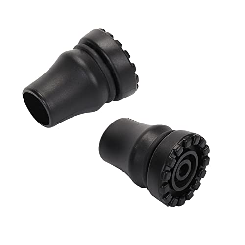 Heavy Duty Rubber Cane Tips 3/4 Inch - 2 Pack Replacement Tips