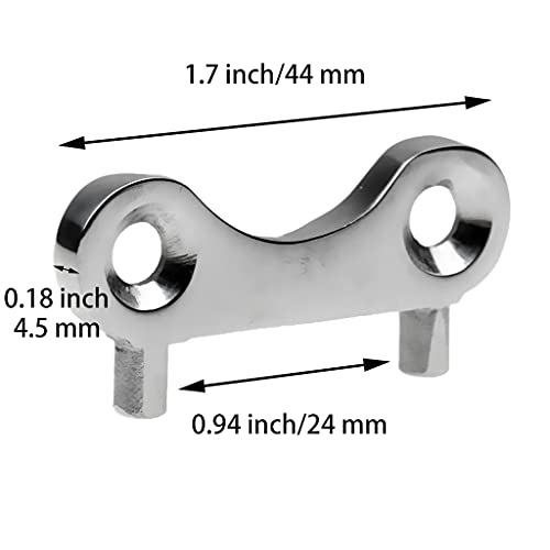 Boat Gas Cap Key - 2pcs Stainless Steel Replacement Key - Style1