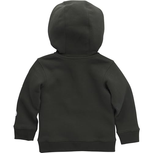 Carhartt Kid's CA6273 Dark Olive Green Long-Sleeve Half-Zip Sweatshirt - Boys 3T