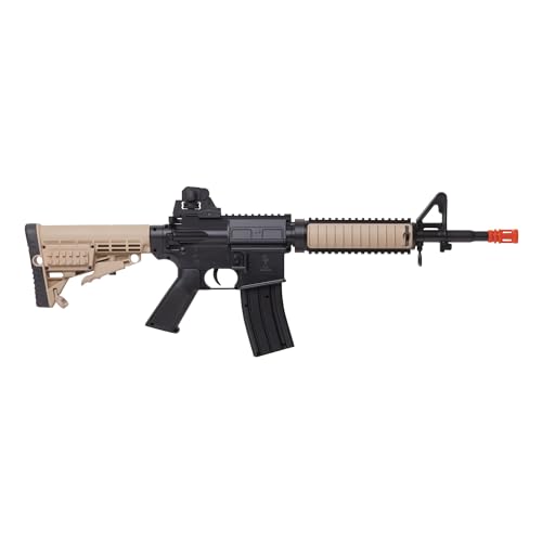 Spring-Powered Airsoft Rifle with 400-Round Magazine Capacity