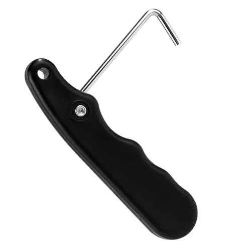 Lasuroa Hockey Skate Tightener - Foldable Shoe Lace Puller, Black, 1